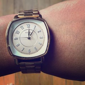 Rose Gold Fossil Watch